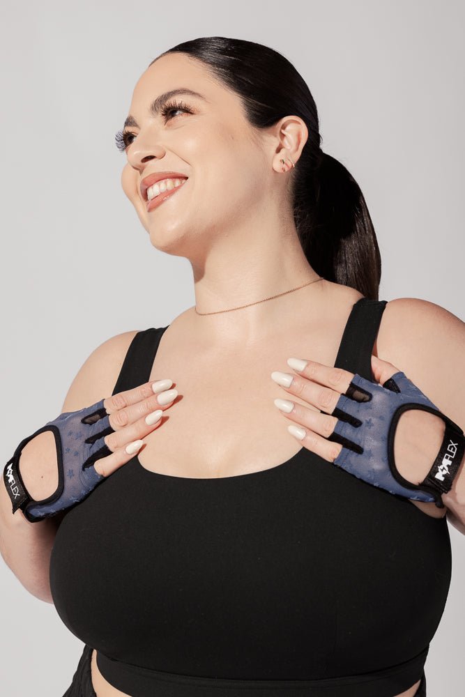 POPFLEX®Luxe Mesh Training Gloves - Navy Stars - M.S Skincare