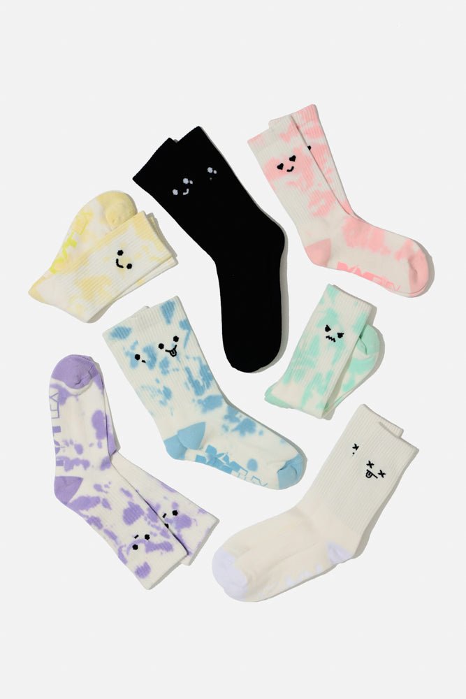 POPFLEX®Mixed Emotions Mid - Calf Gym Sock Set - 7 Pack - M.S Skincare