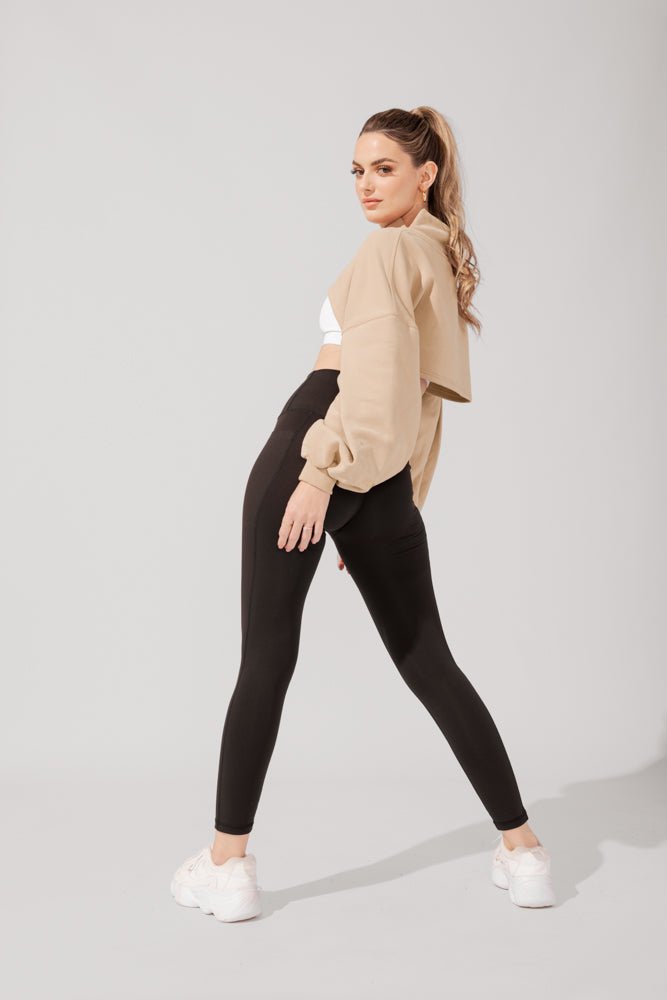 POPFLEX® Mockneck Shruggie - Taupe