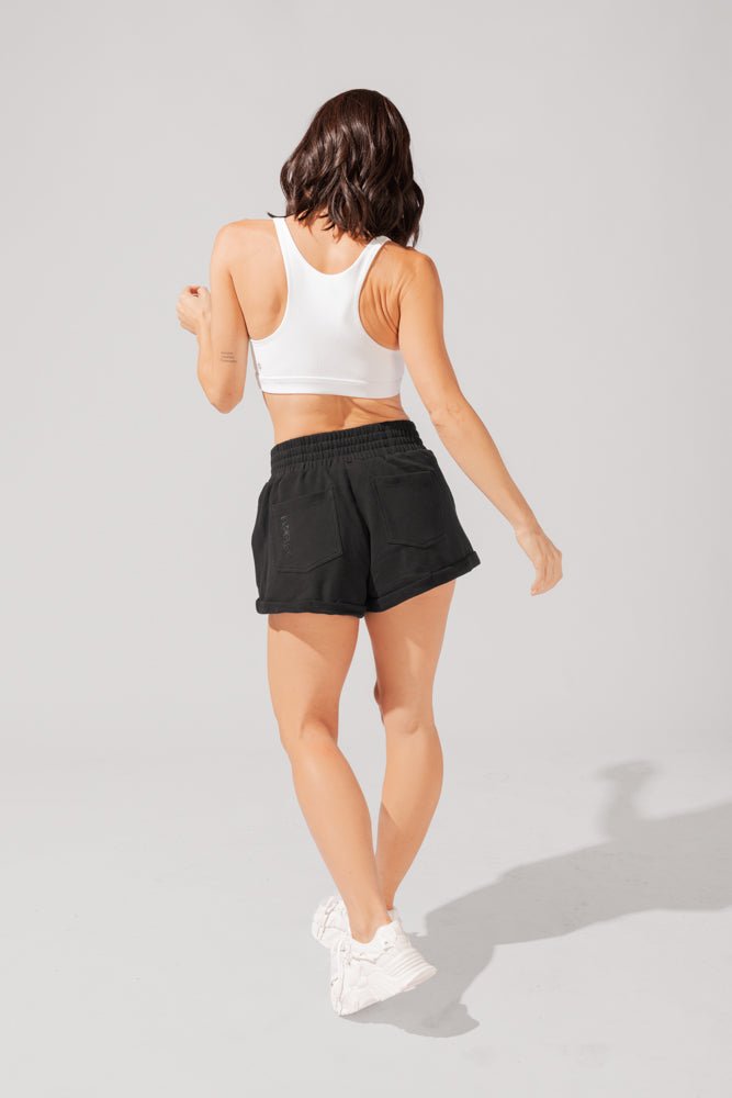 POPFLEX®Ooey Gooey Lounge Shorts with Pockets - Black - M.S Skincare