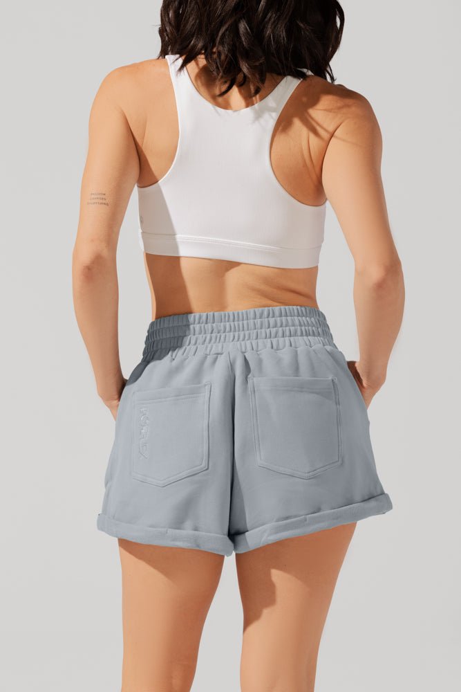 POPFLEX®Ooey Gooey Lounge Shorts with Pockets - Bookworm Blue - M.S Skincare