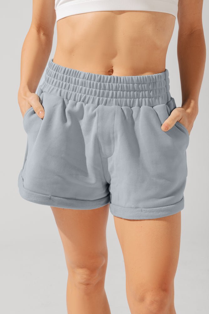 POPFLEX®Ooey Gooey Lounge Shorts with Pockets - Bookworm Blue - M.S Skincare