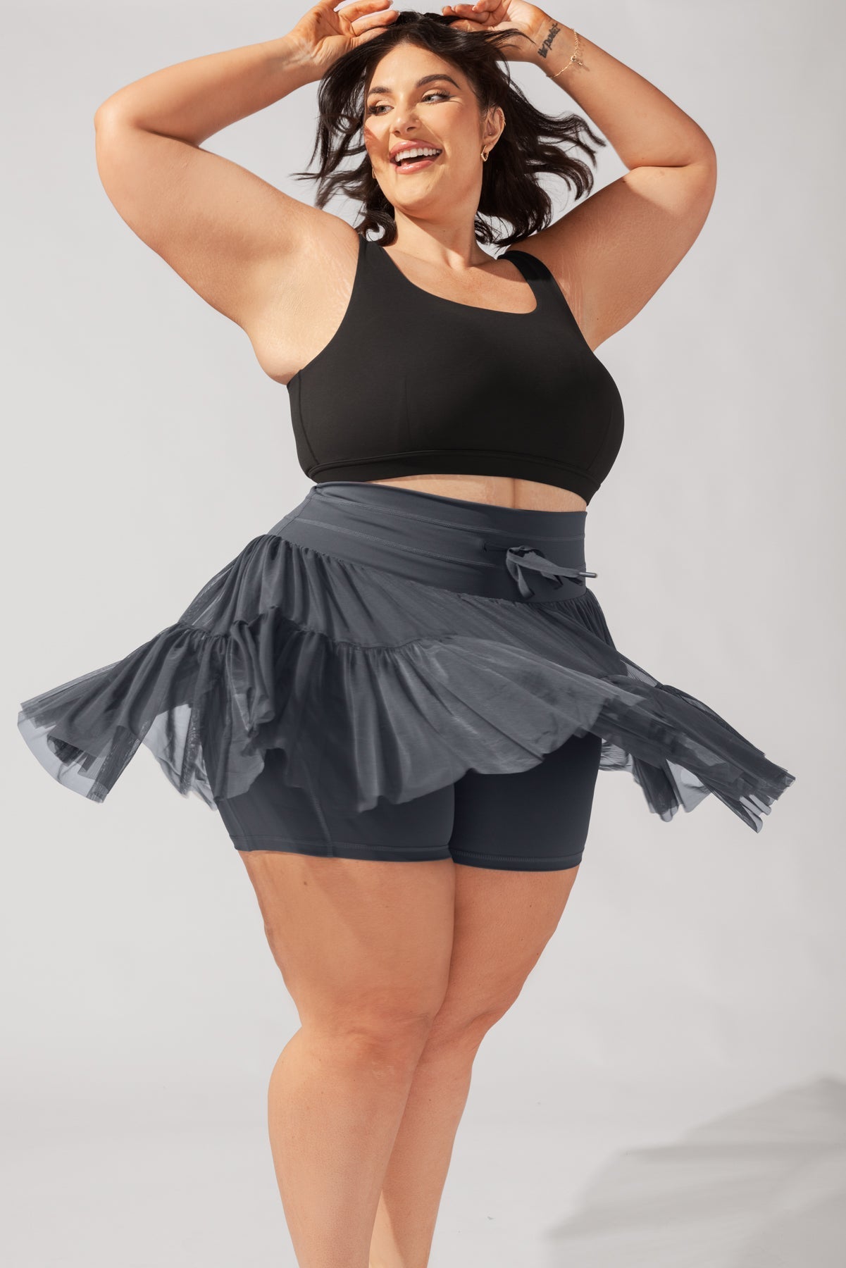 POPFLEX®Pirouette Skort - Smoky Grey - M.S Skincare