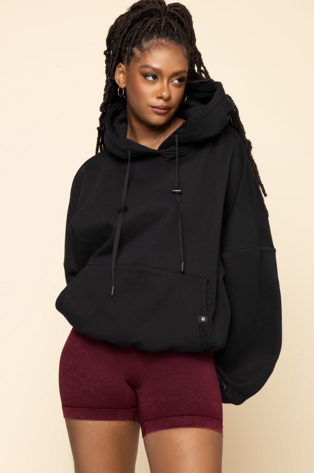 POPFLEX®Pullover Cloud Hoodie - Black - M.S Skincare