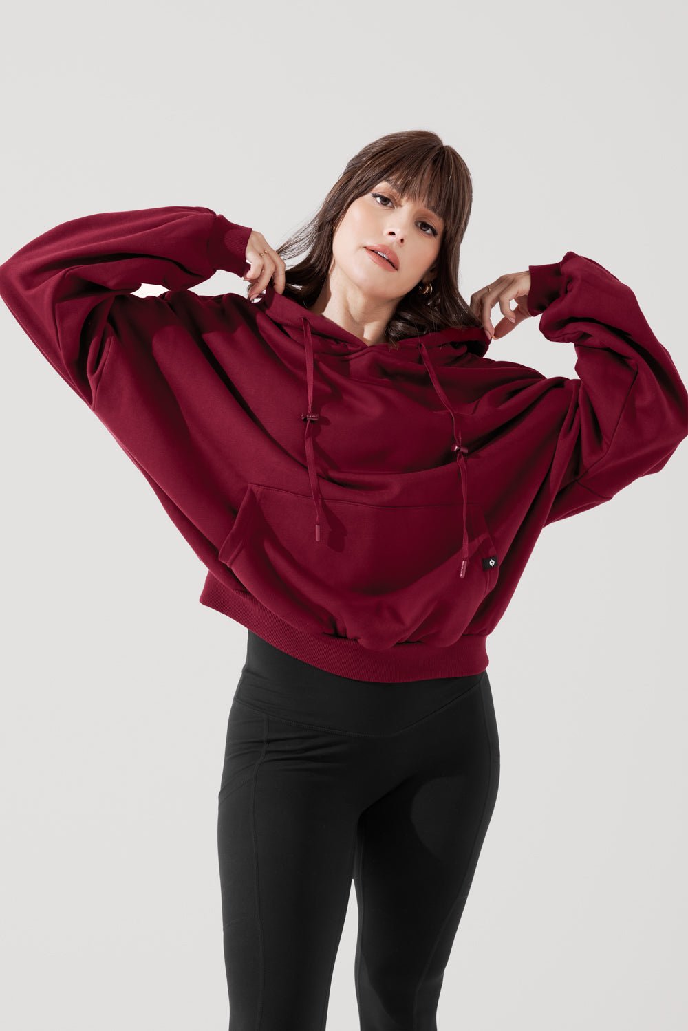 POPFLEX®Pullover Cloud Hoodie - Crimson - M.S Skincare