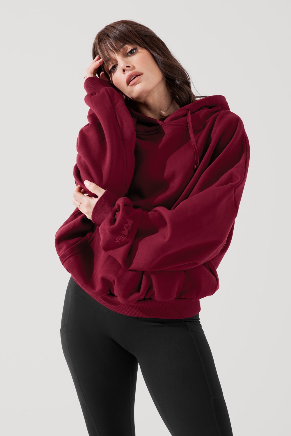 POPFLEX®Pullover Cloud Hoodie - Crimson - M.S Skincare