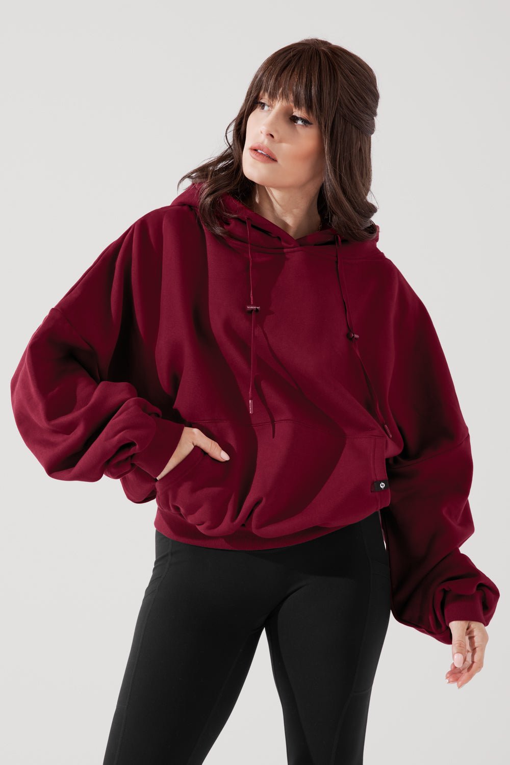 POPFLEX®Pullover Cloud Hoodie - Crimson - M.S Skincare