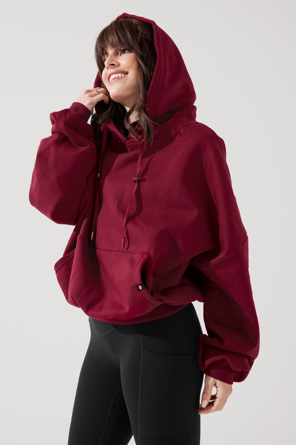 POPFLEX®Pullover Cloud Hoodie - Crimson - M.S Skincare