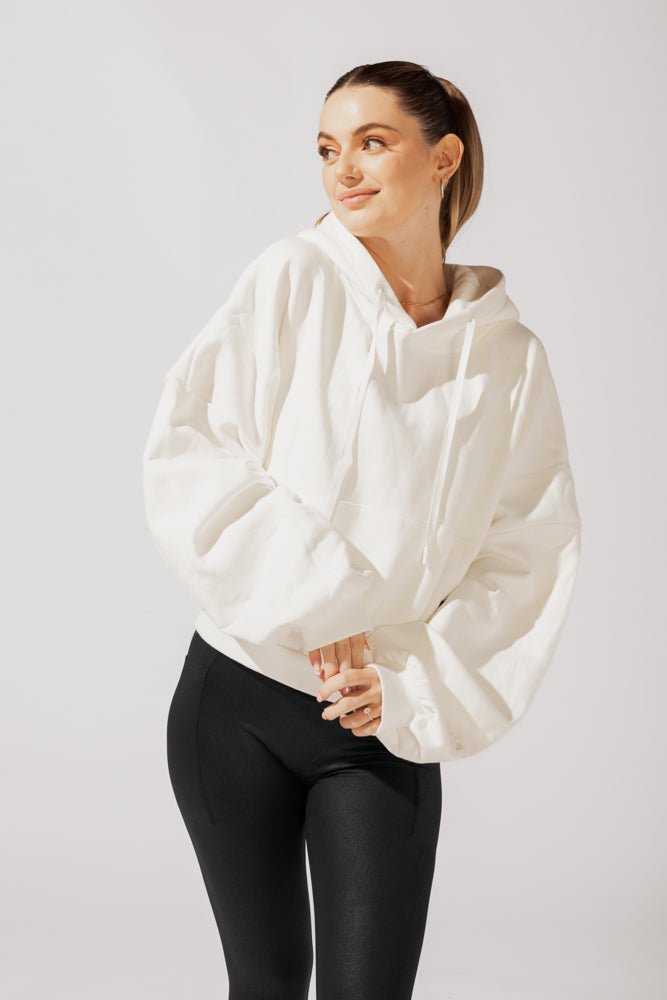 POPFLEX®Pullover Cloud Hoodie - White - M.S Skincare