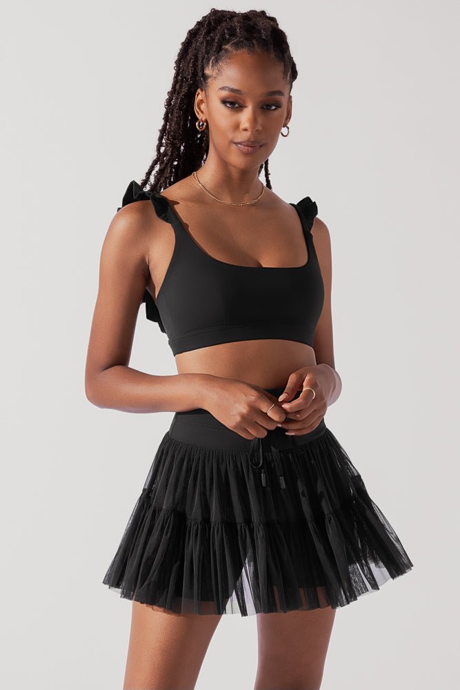 POPFLEX®Romance Ruffle Bra - Black - M.S Skincare