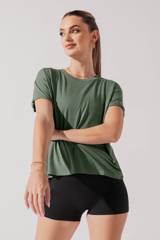 POPFLEX®The Perfect Tee - Leaf Green - M.S Skincare