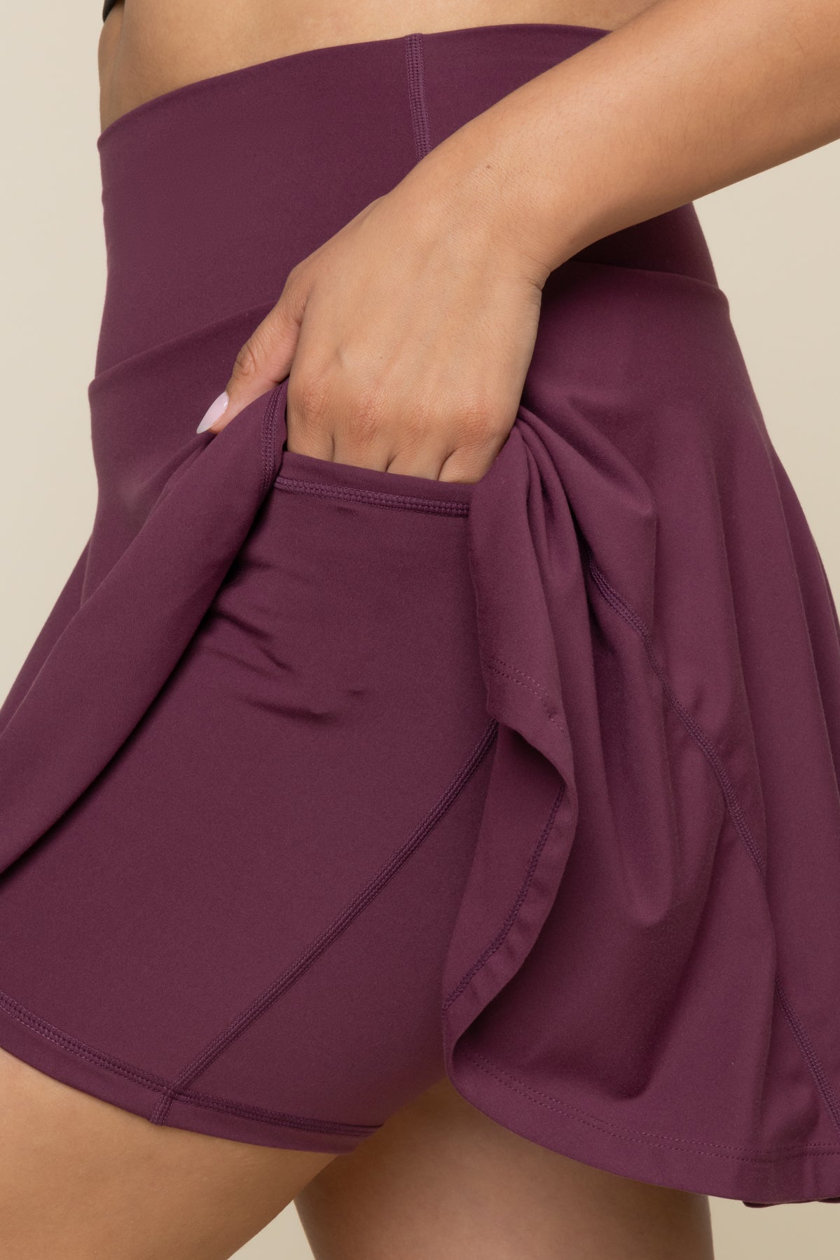 POPFLEX® Twirl Skort - Plum