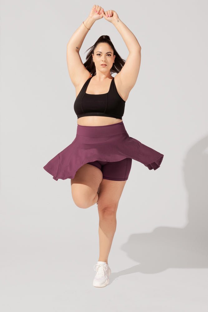 POPFLEX®Twirl Skort - Plum - M.S Skincare