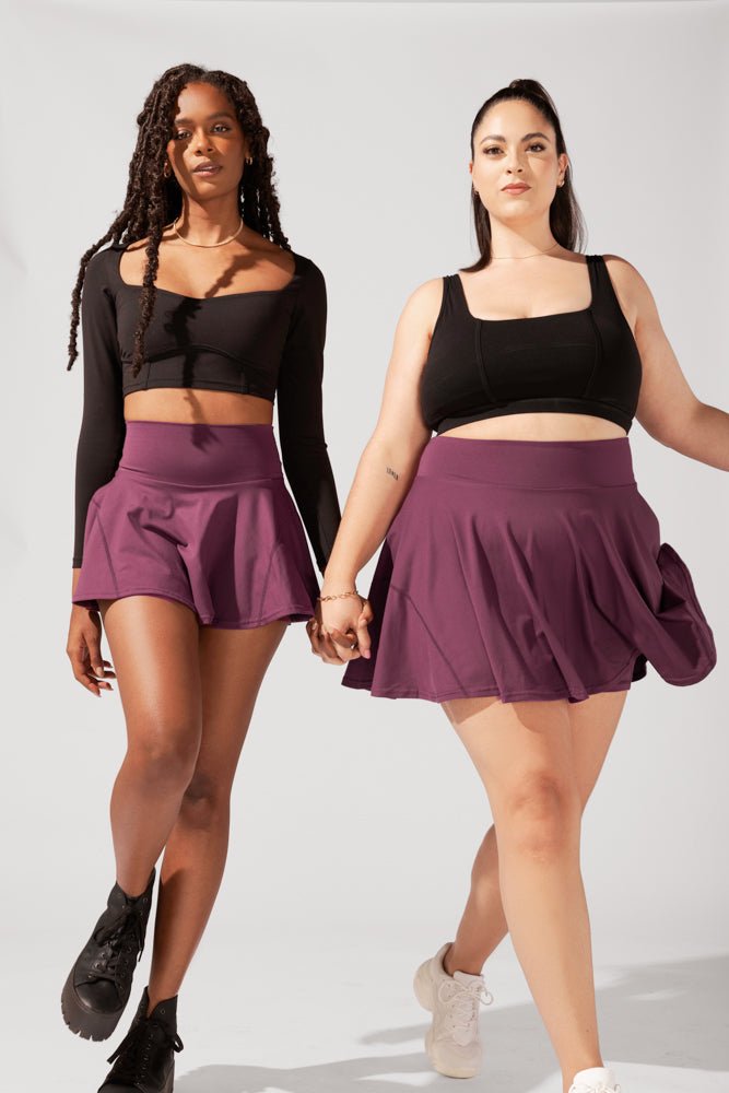 POPFLEX®Twirl Skort - Plum - M.S Skincare