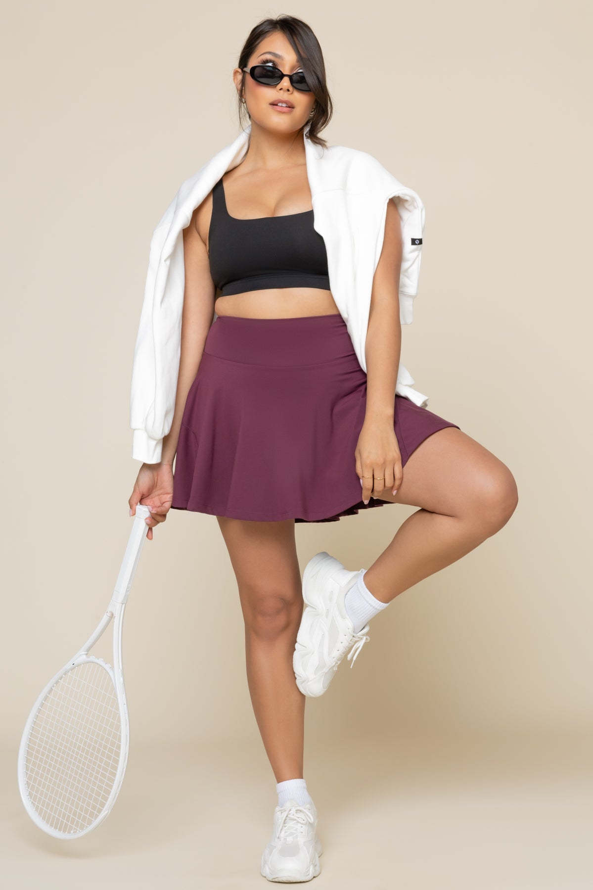 POPFLEX® Twirl Skort - Plum