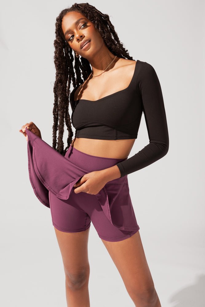 POPFLEX®Twirl Skort - Plum - M.S Skincare