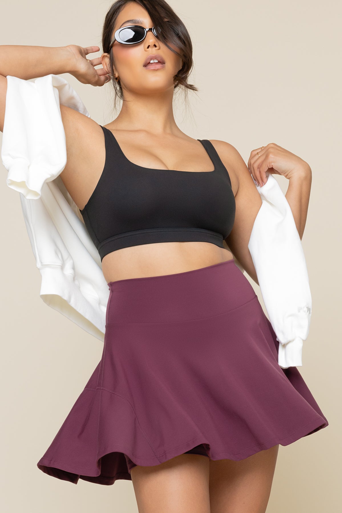 POPFLEX® Twirl Skort - Plum