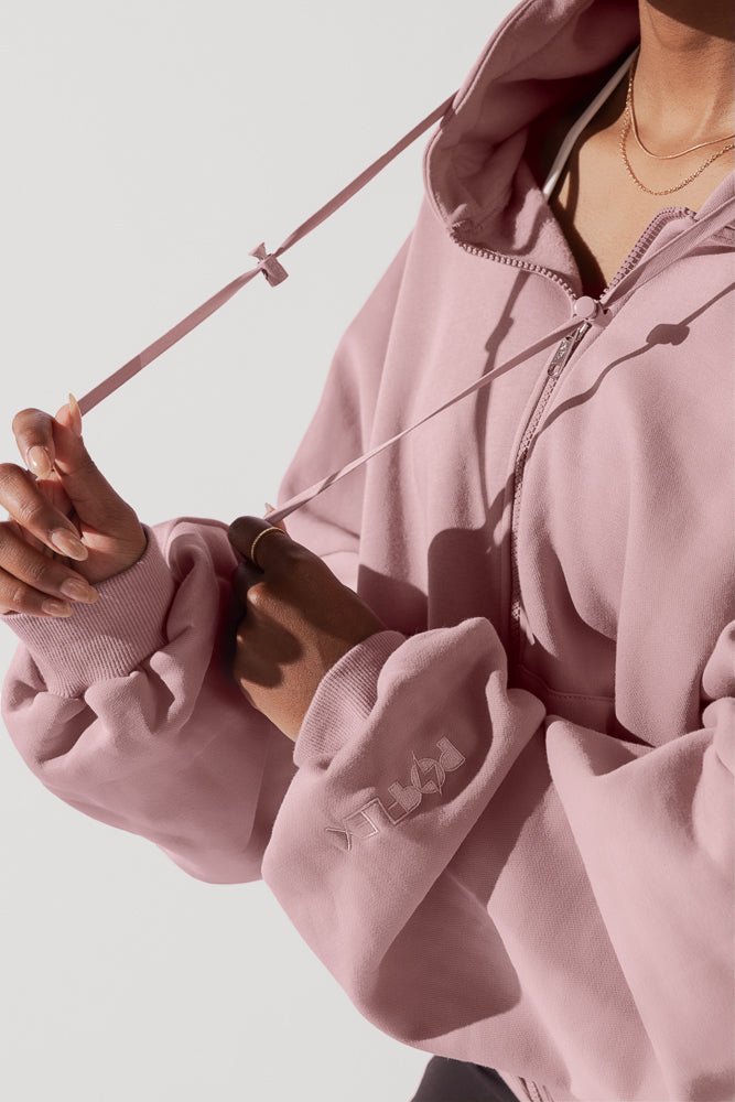 POPFLEX®Zip Cloud Hoodie - Blush - M.S Skincare