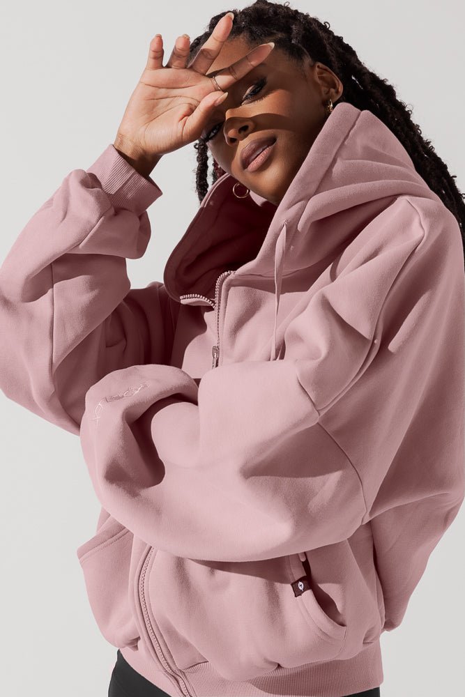 POPFLEX®Zip Cloud Hoodie - Blush - M.S Skincare