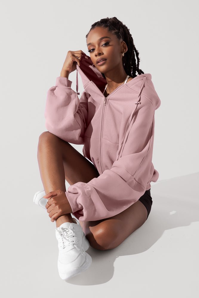 POPFLEX®Zip Cloud Hoodie - Blush - M.S Skincare