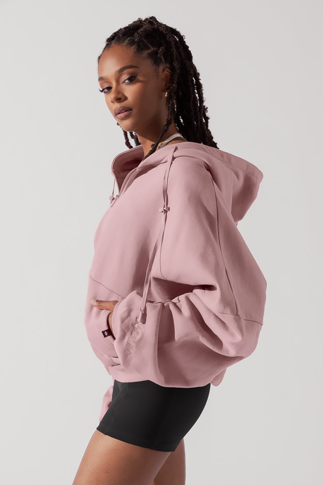 POPFLEX®Zip Cloud Hoodie - Blush - M.S Skincare