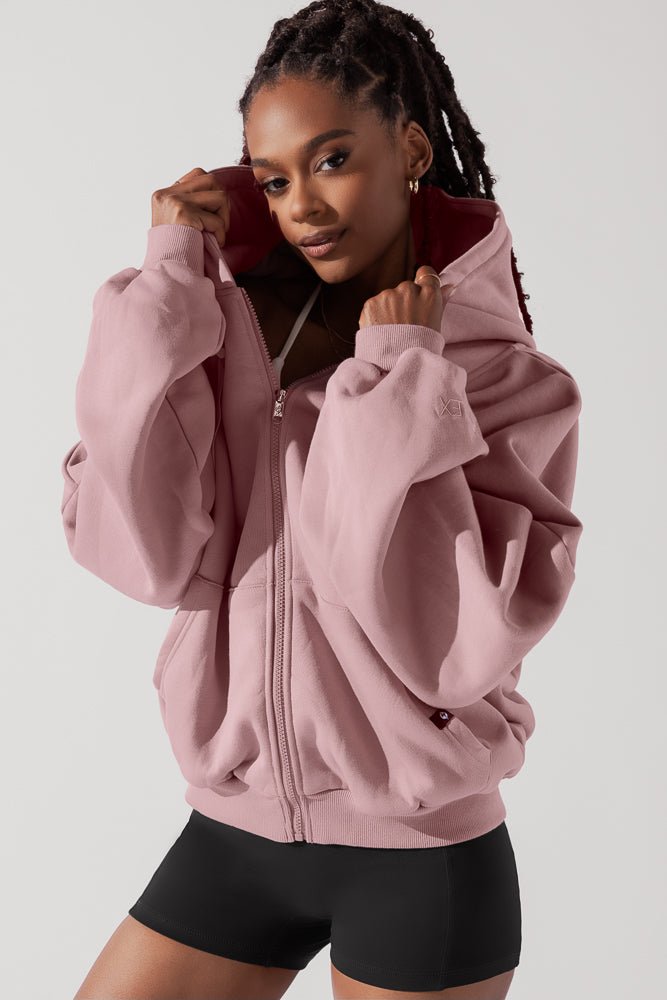 POPFLEX®Zip Cloud Hoodie - Blush - M.S Skincare