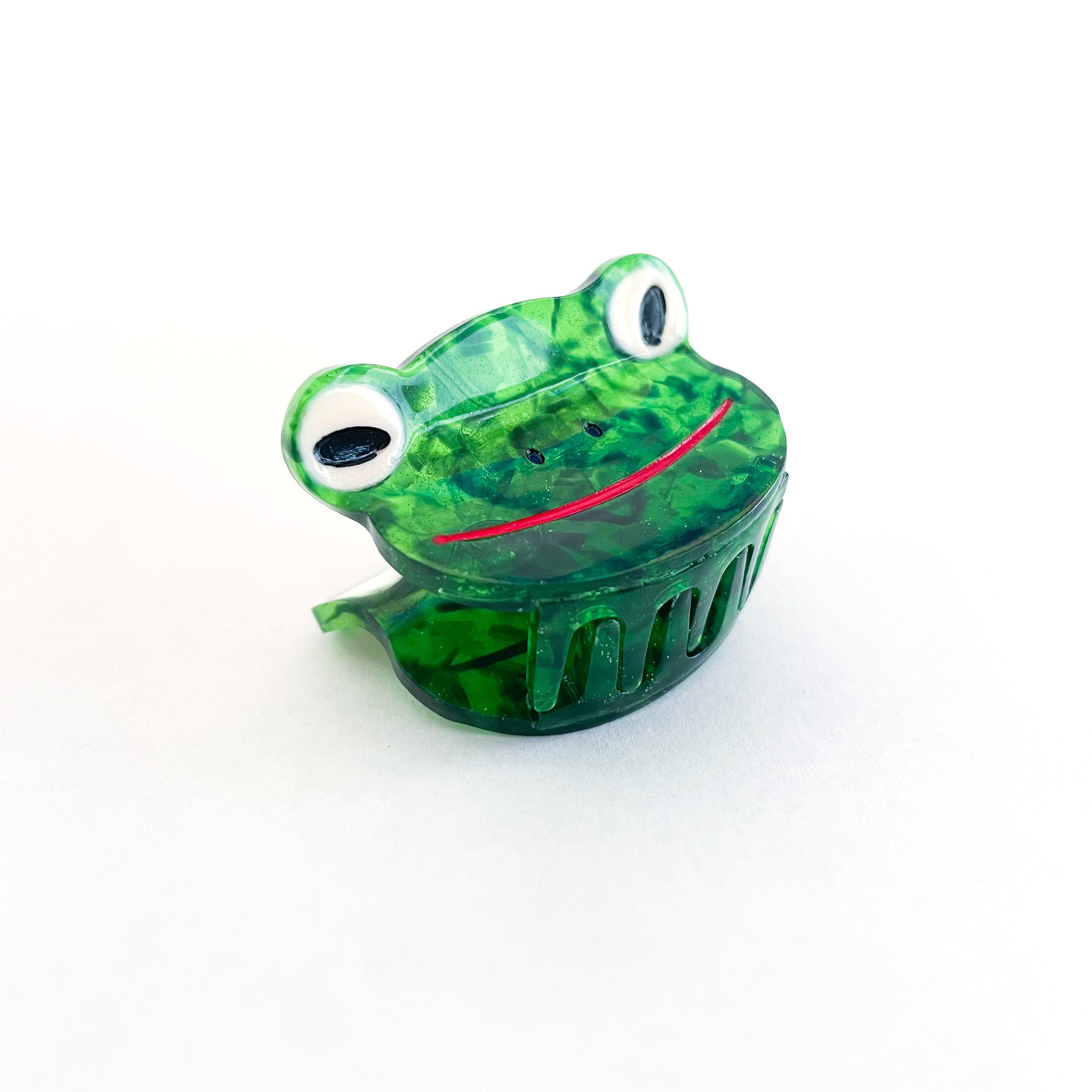 Mini Green Froggy Hair Claw Clip