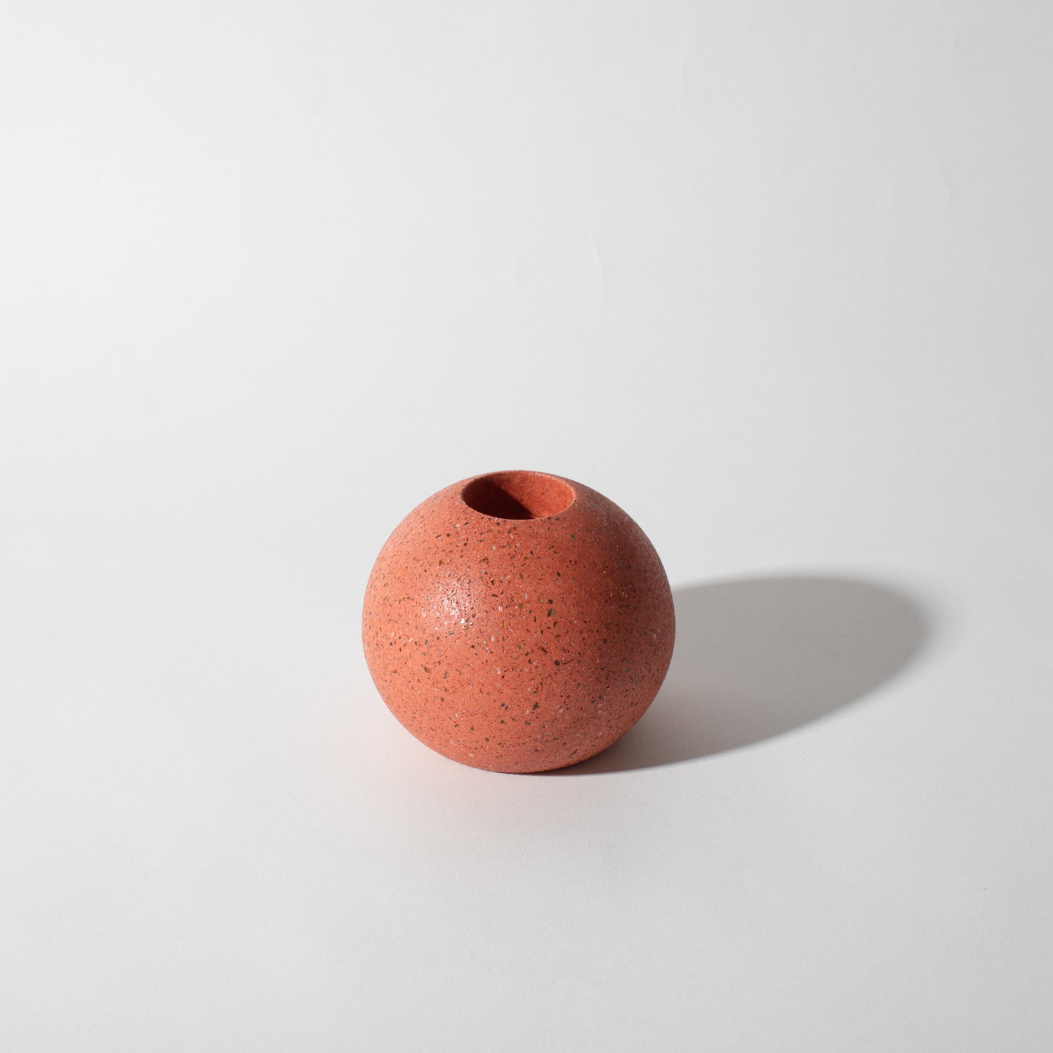 Sphere Candlestick Holder | Coral Terrazzo