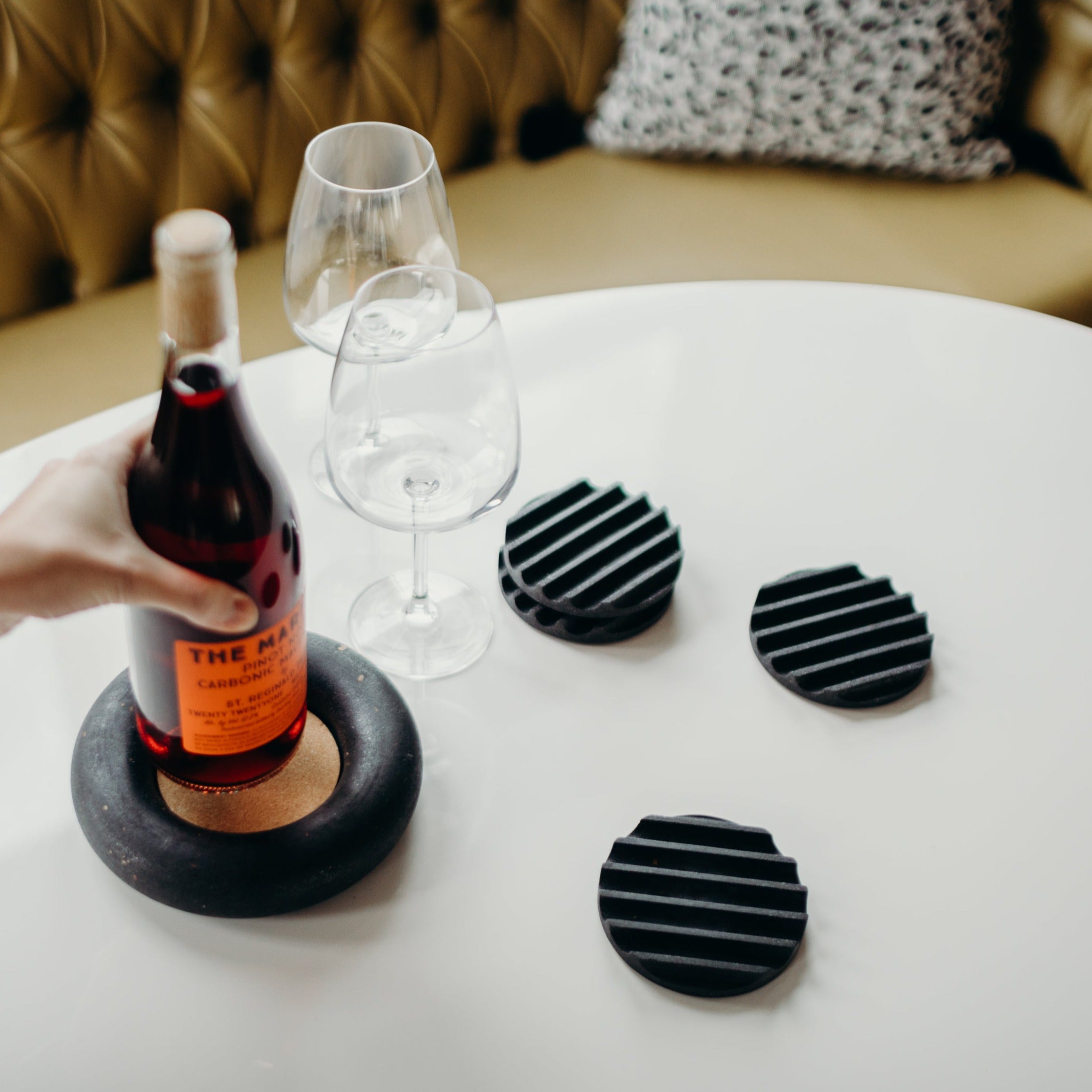 Coaster Set | Black Terrazzo