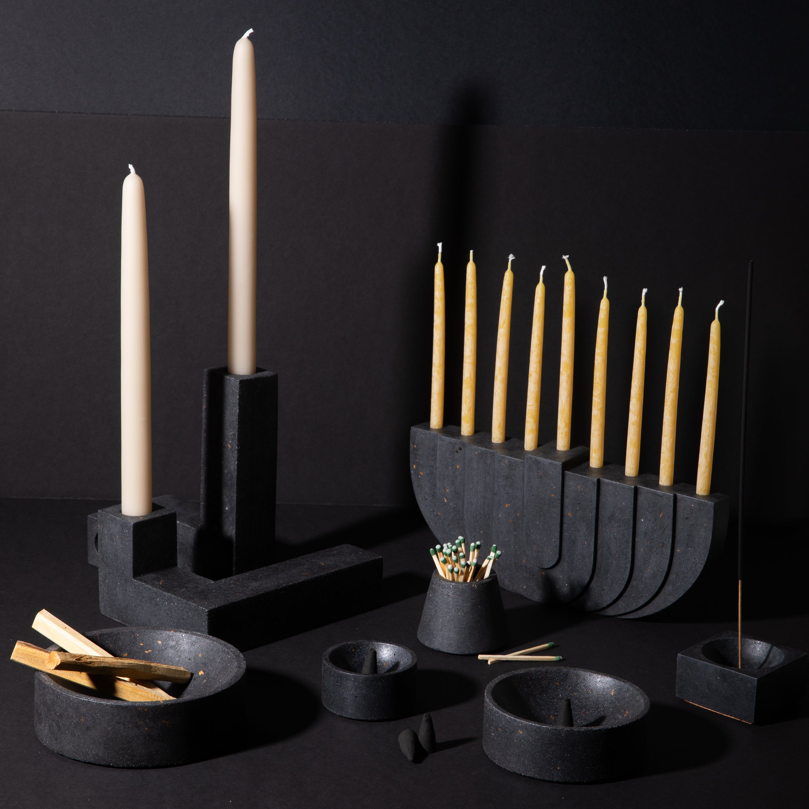 Menorah | Black Terrazzo