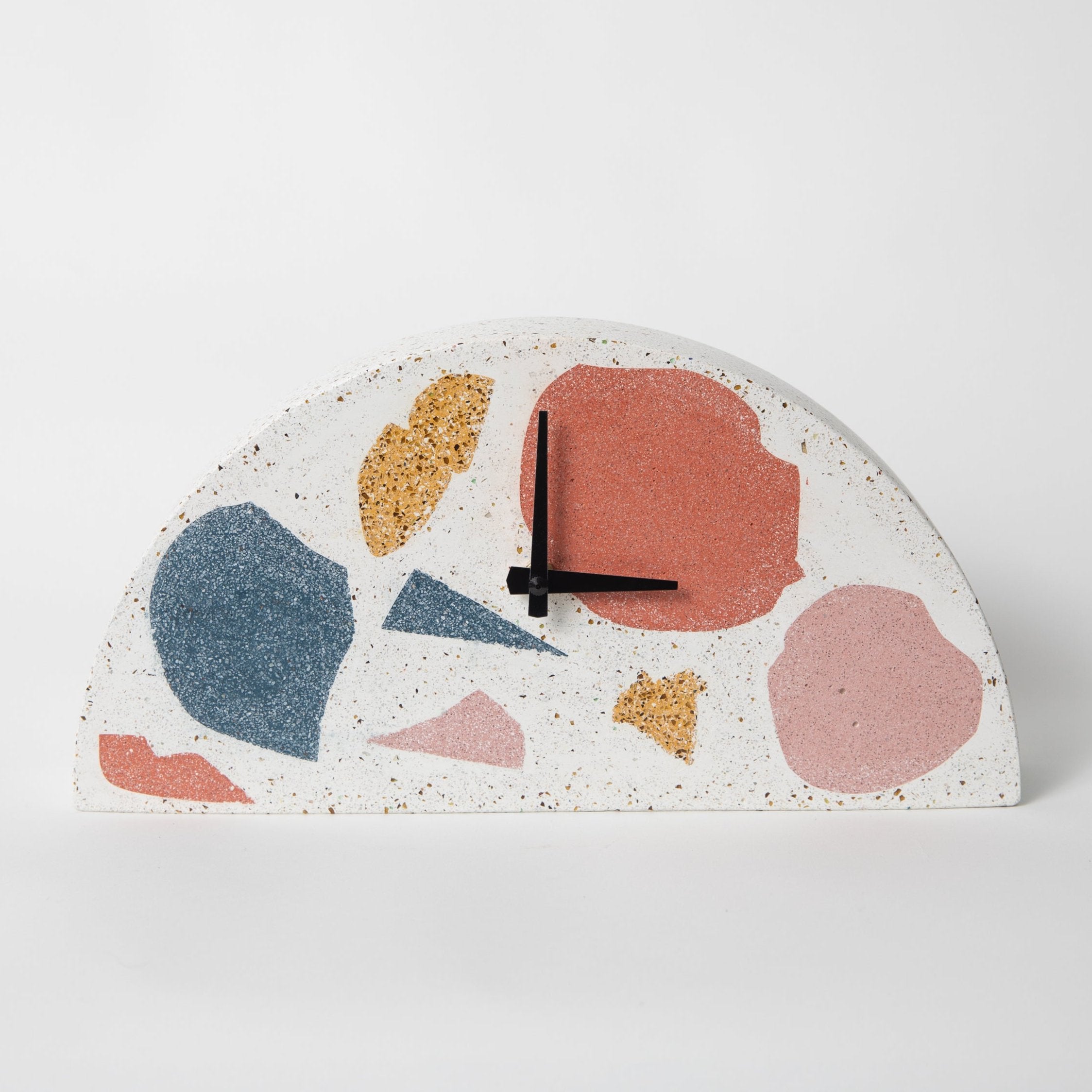 Mantle Clock | Multicolor Terrazzo