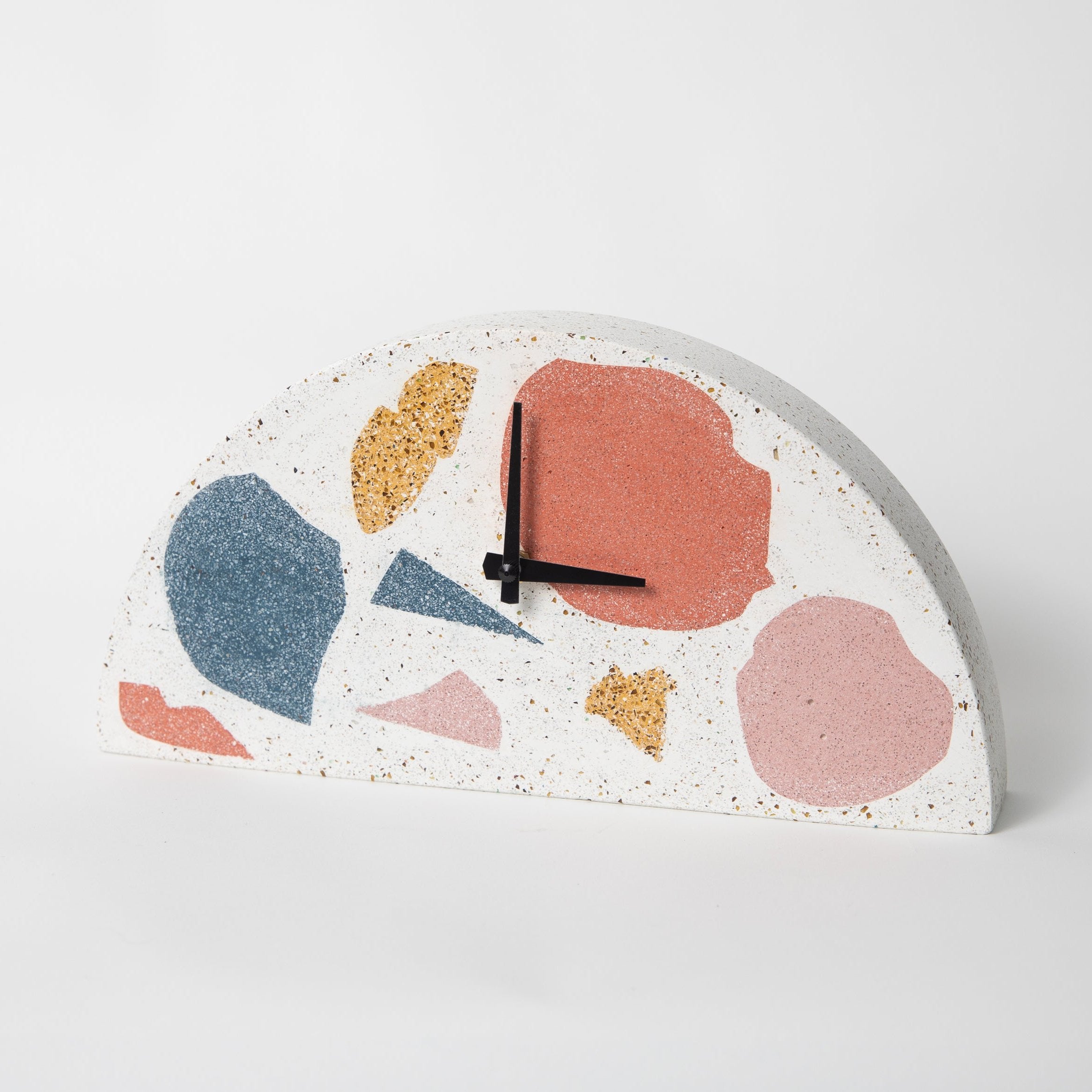 Mantle Clock | Multicolor Terrazzo