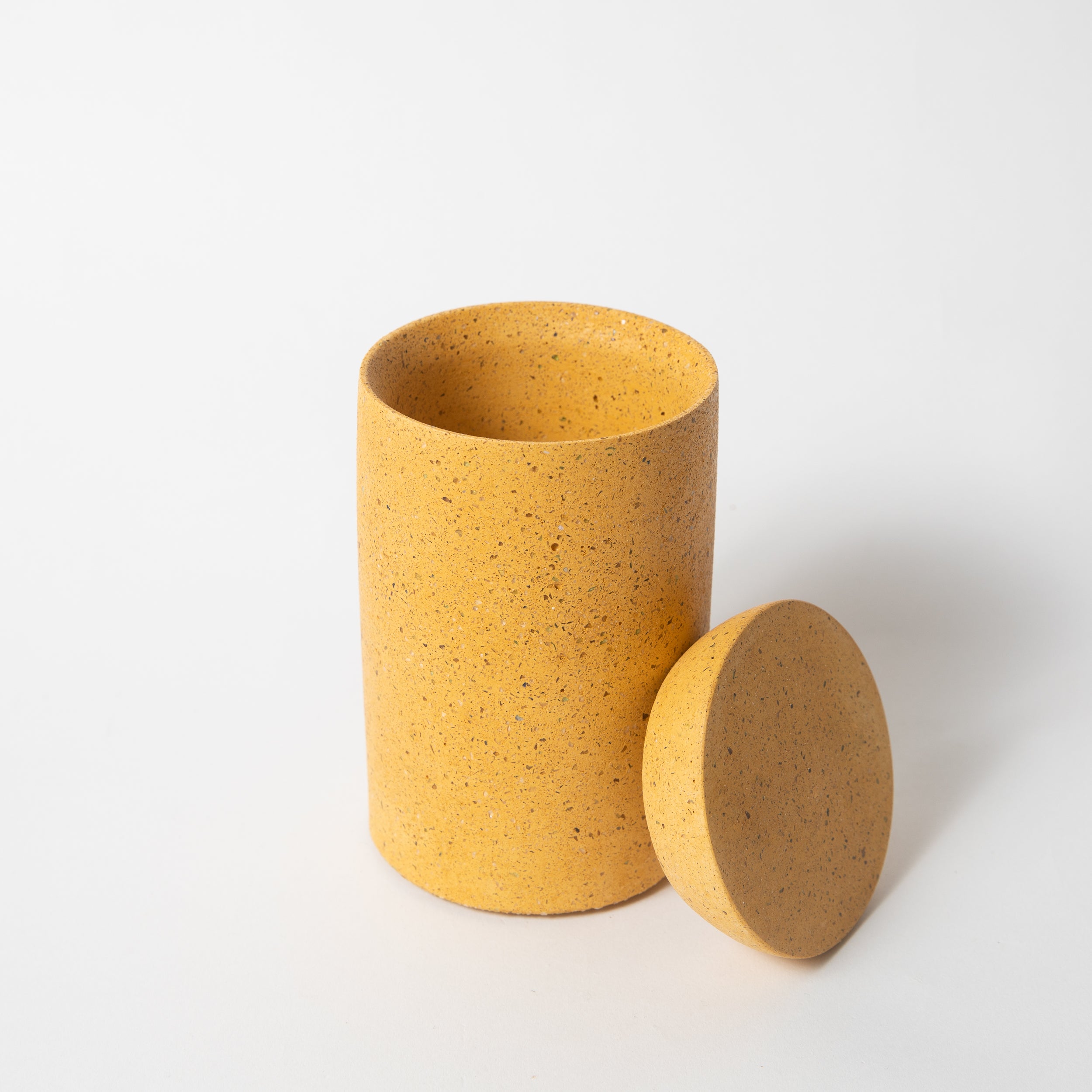 Cotton Swab Holder | Marigold Terrazzo