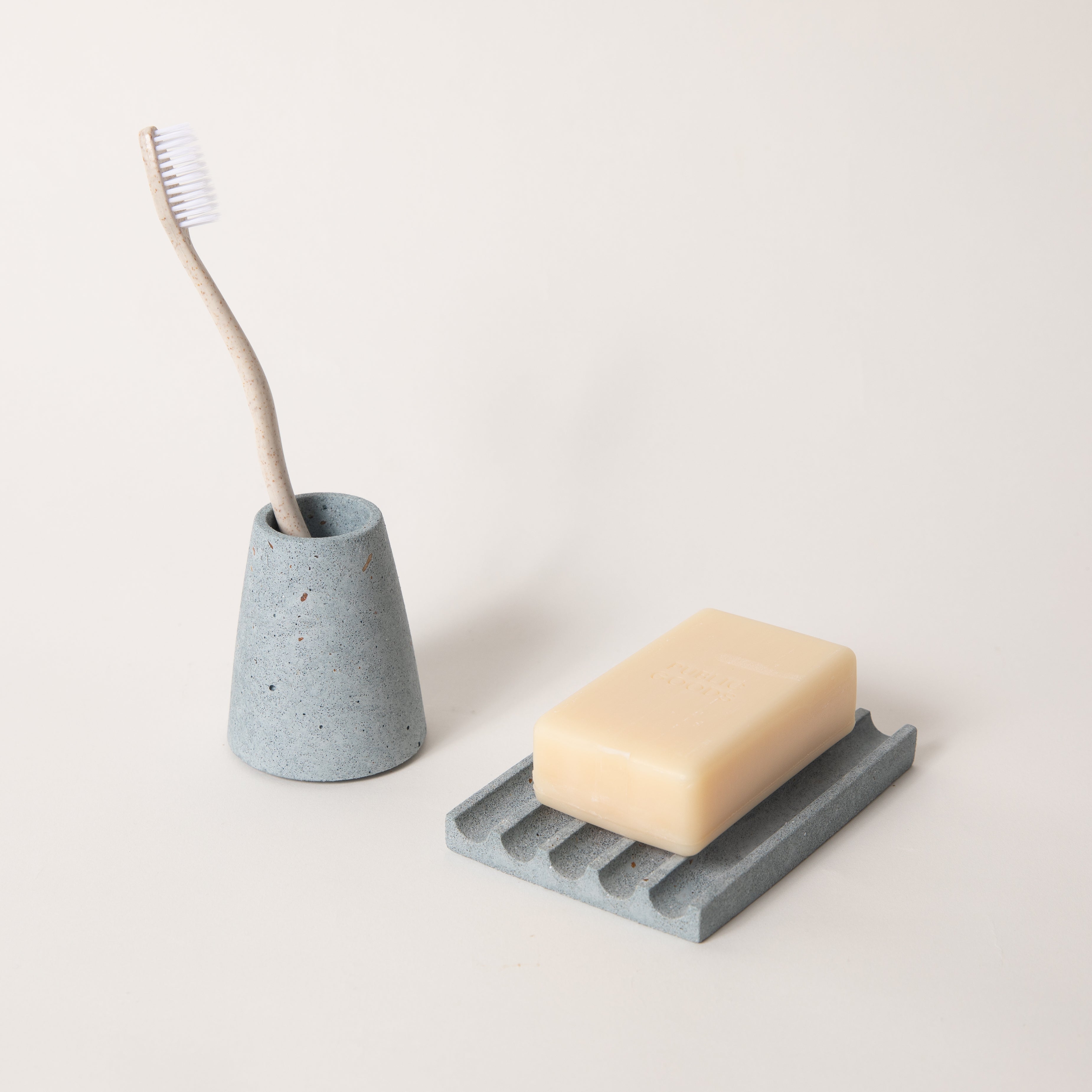 Soap Dish & Toothbrush Holder Set