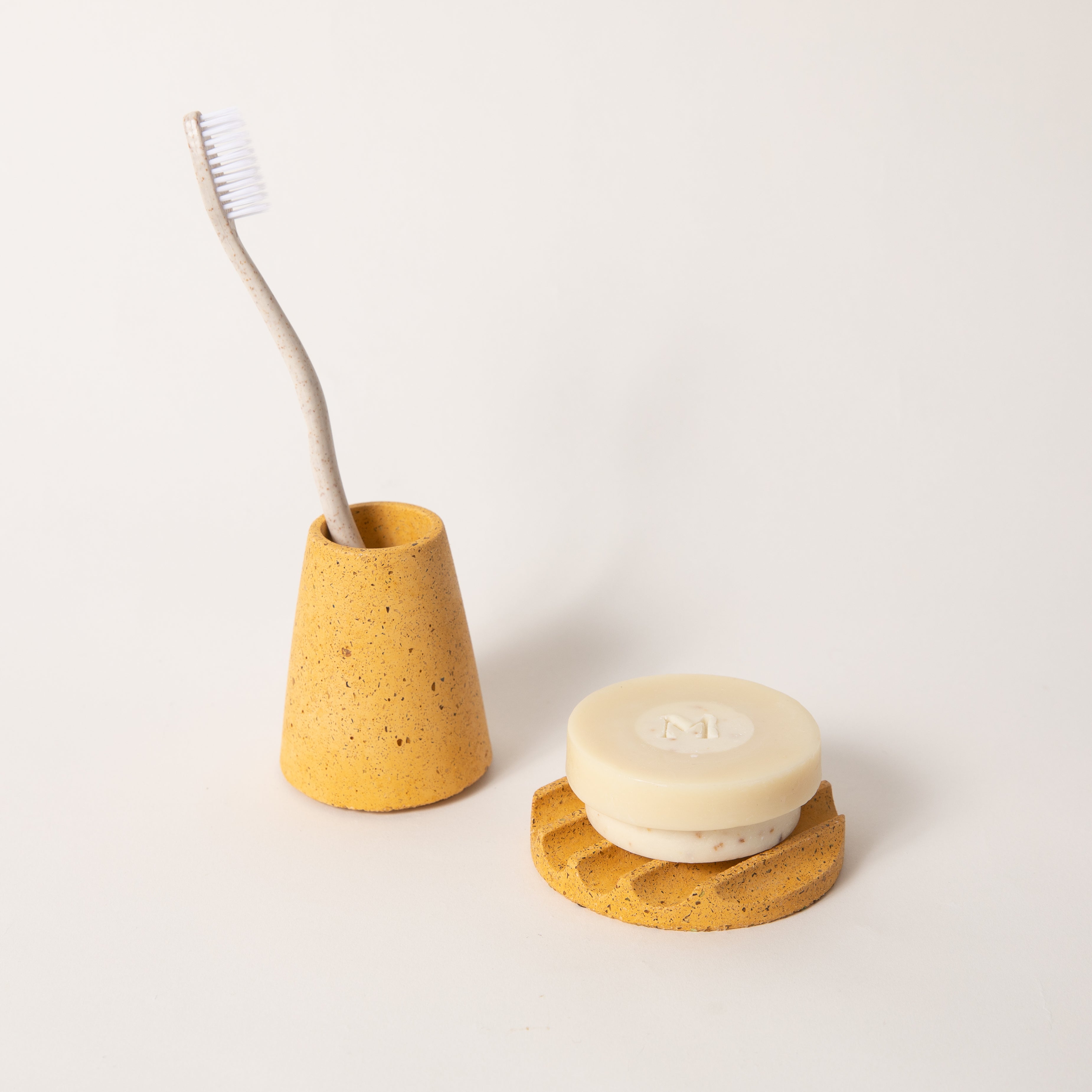 Mini Soap Dish & Toothbrush Holder Set