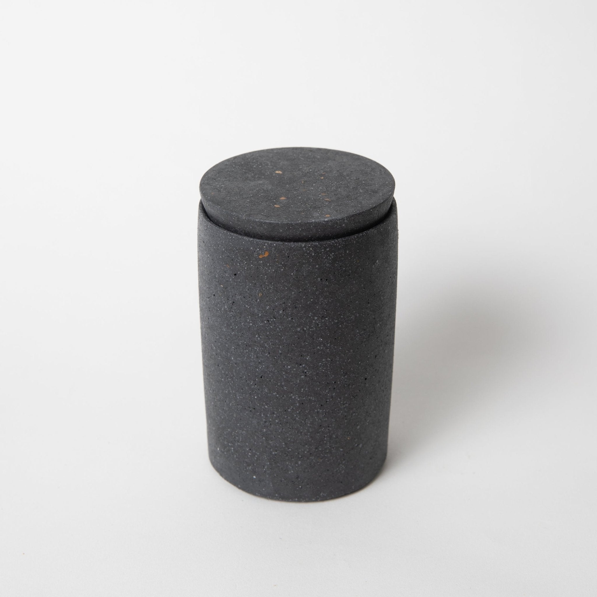 Pretti.CoolCotton Swab Holder | Black Terrazzo - M.S Skincare