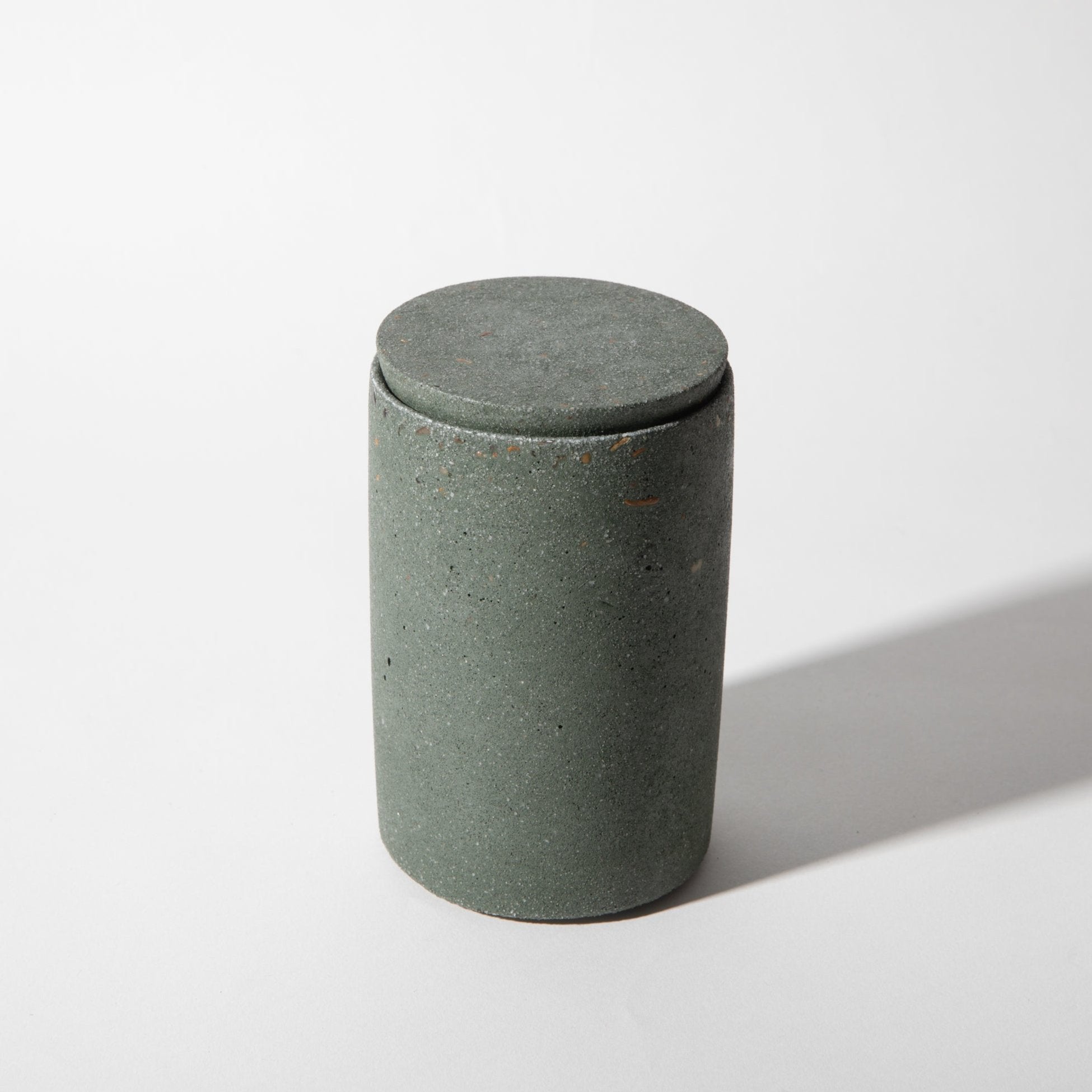 Pretti.CoolCotton Swab Holder | Dark Green Terrazzo - M.S Skincare