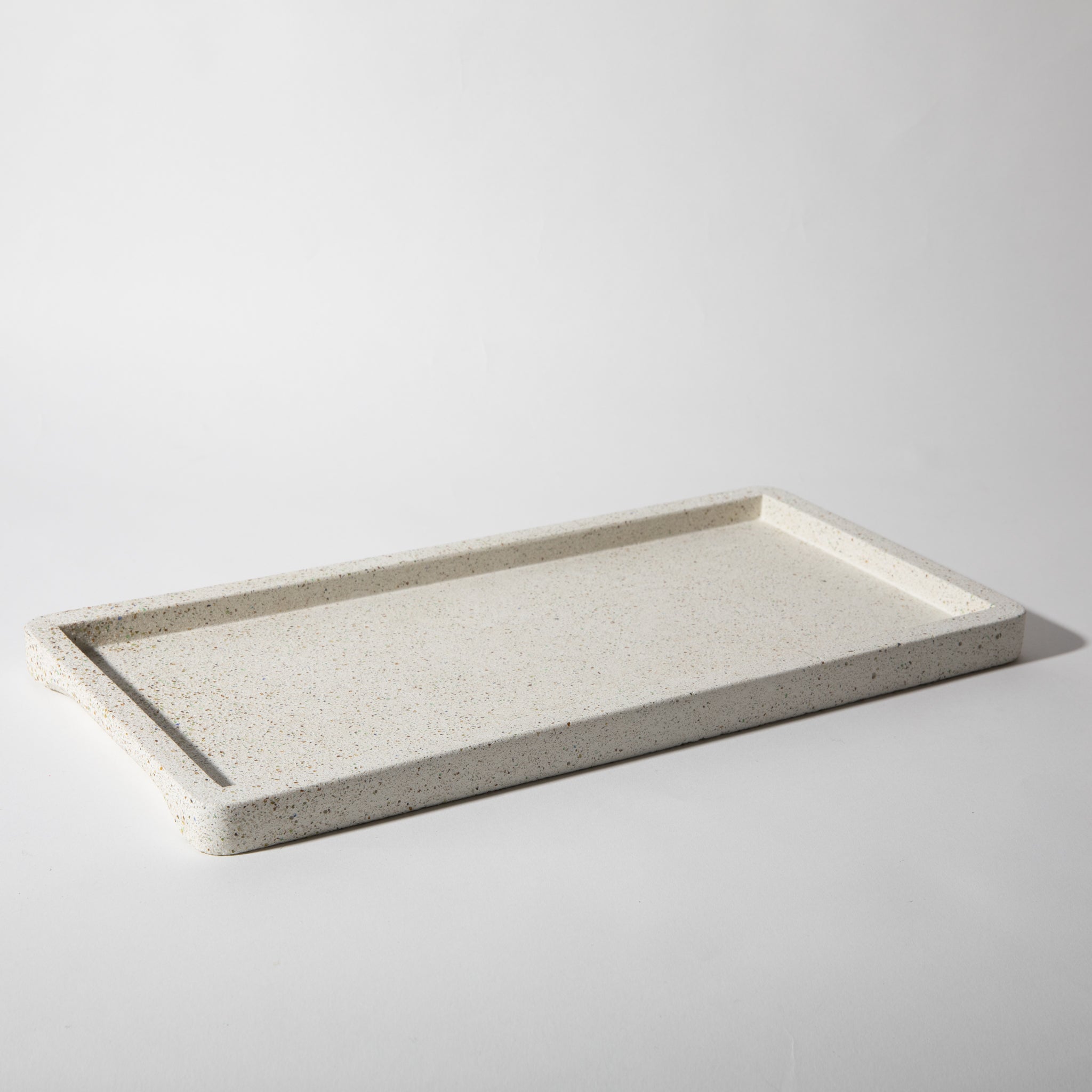 Pretti.Cool Decorative Tray | White Terrazzo