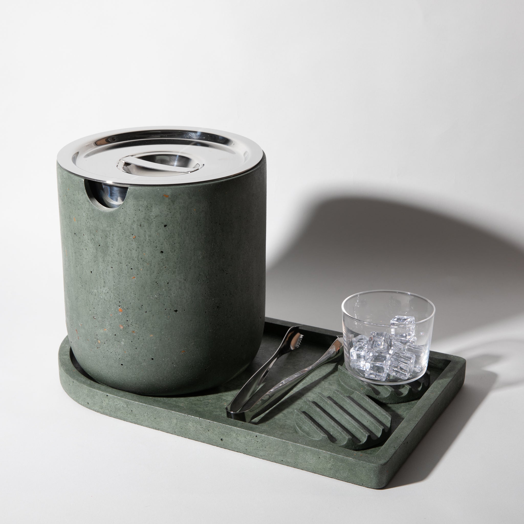 Pretti.Cool Ice Bucket | Dark Green Terrazzo