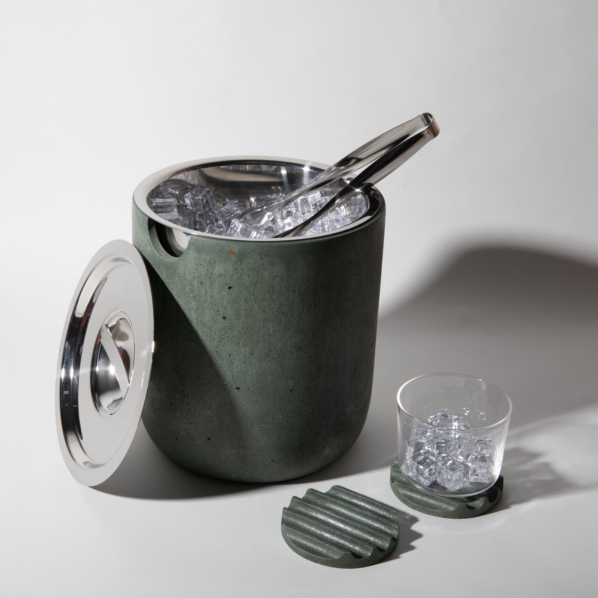 Pretti.CoolIce Bucket | Dark Green Terrazzo - M.S Skincare