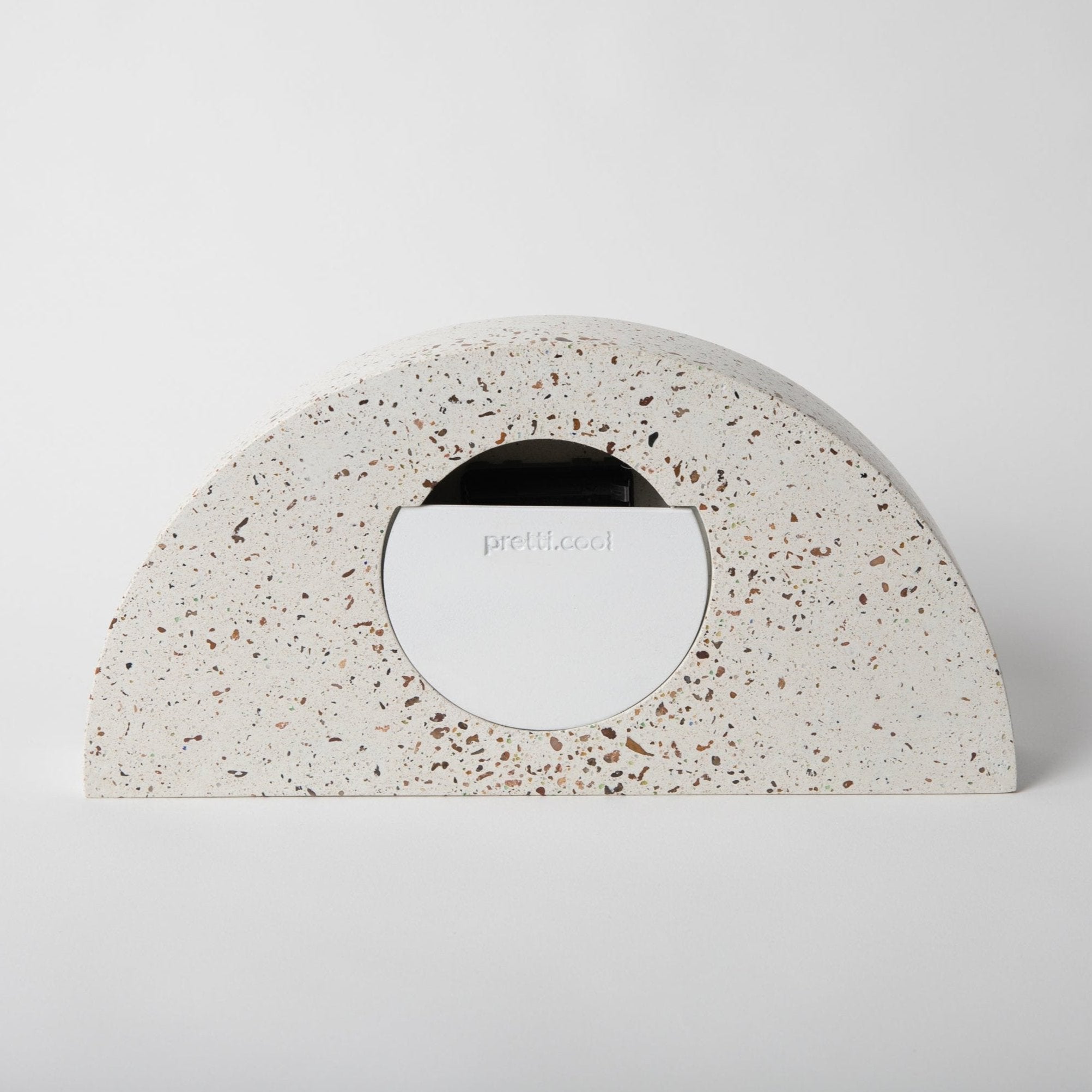 Pretti.Cool Mantle Clock | Multicolor Terrazzo