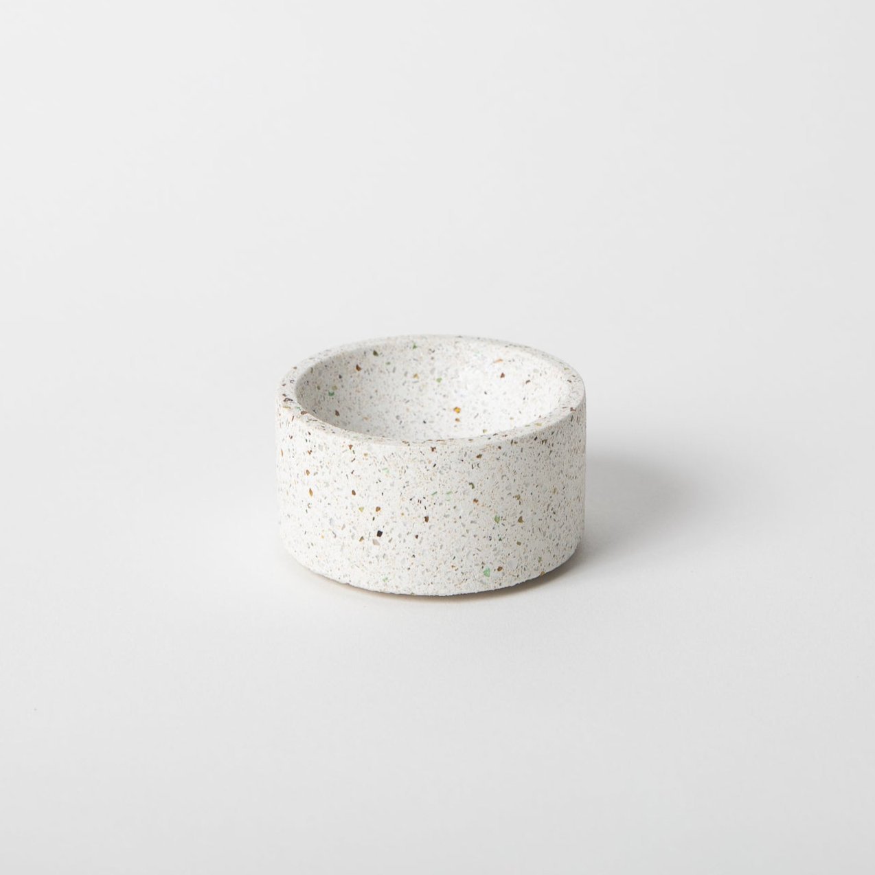 Pretti.CoolRound Incense Holder | White Terrazzo - M.S Skincare