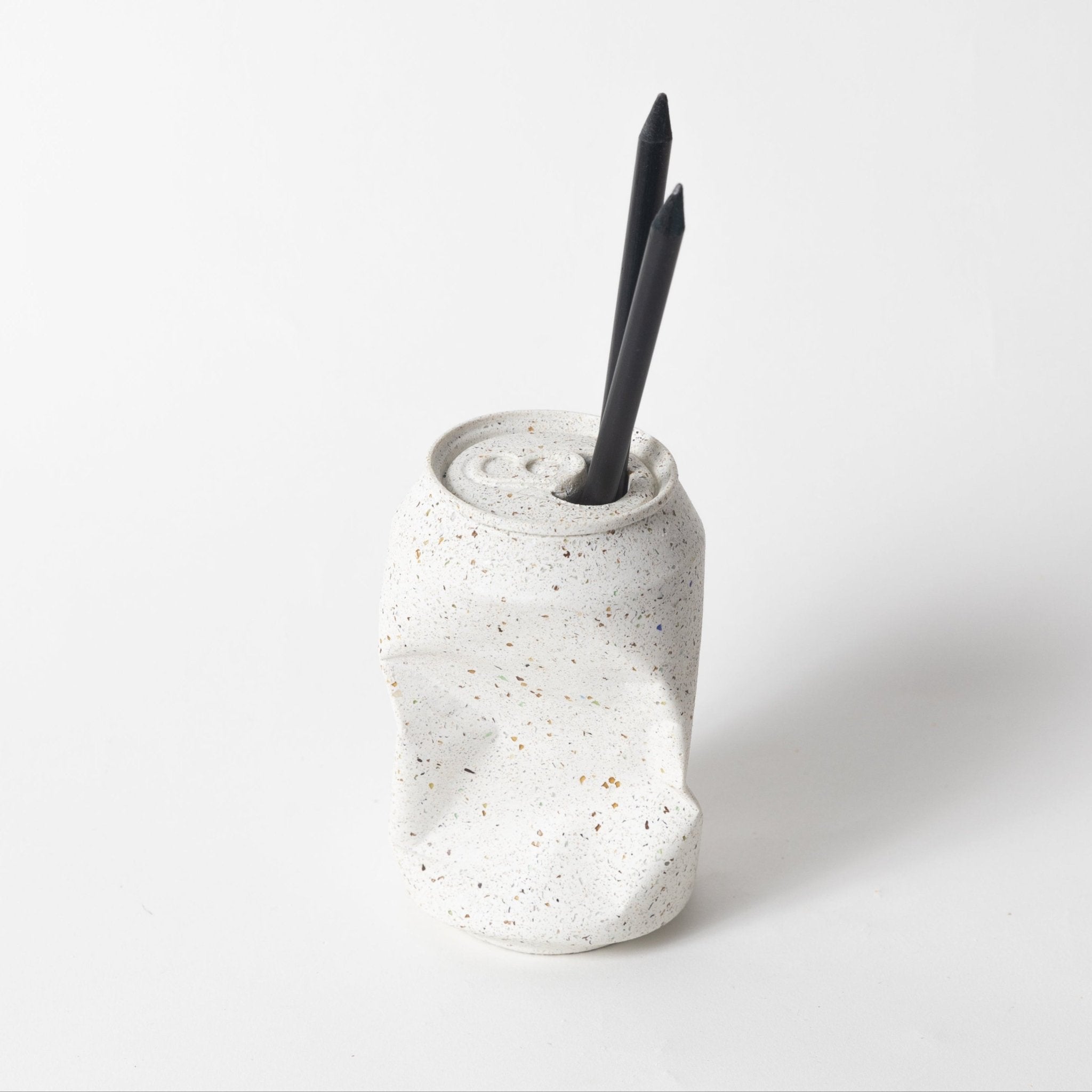 Pretti.Cool Soda Can Vase | White Terrazzo