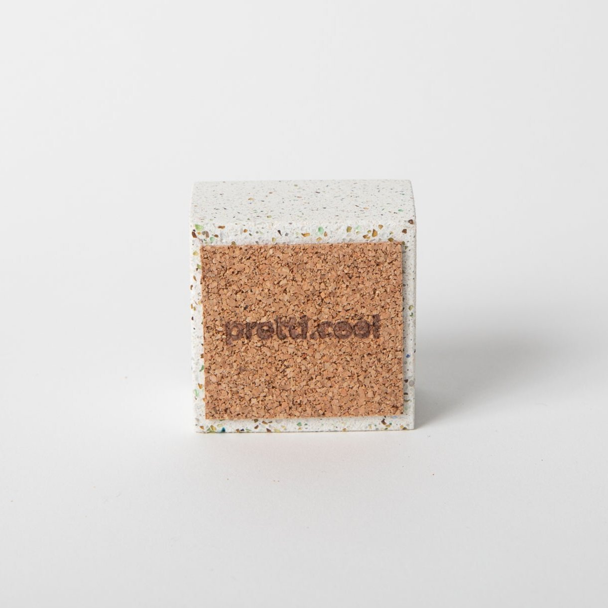 Pretti.CoolSquare Incense Holder | White Terrazzo - M.S Skincare