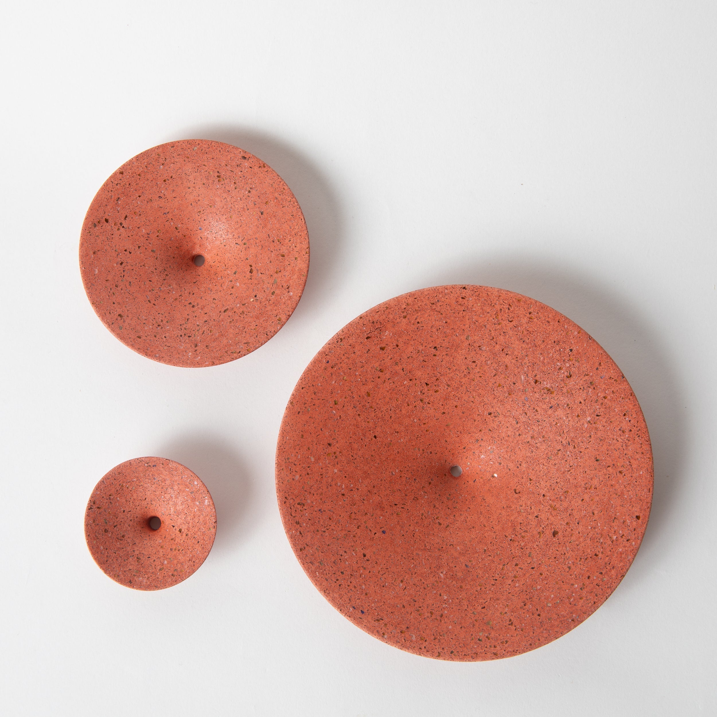 Dimple Wall Hook, Large | Coral Terrazzo