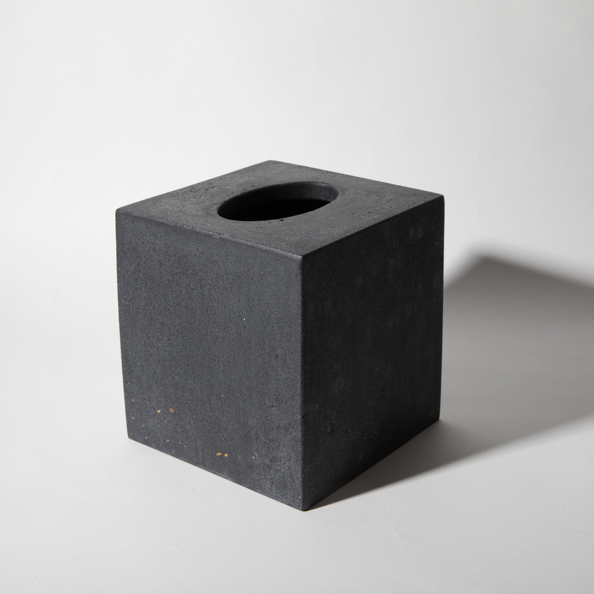 Tissue Box Cover | Black Terrazzo