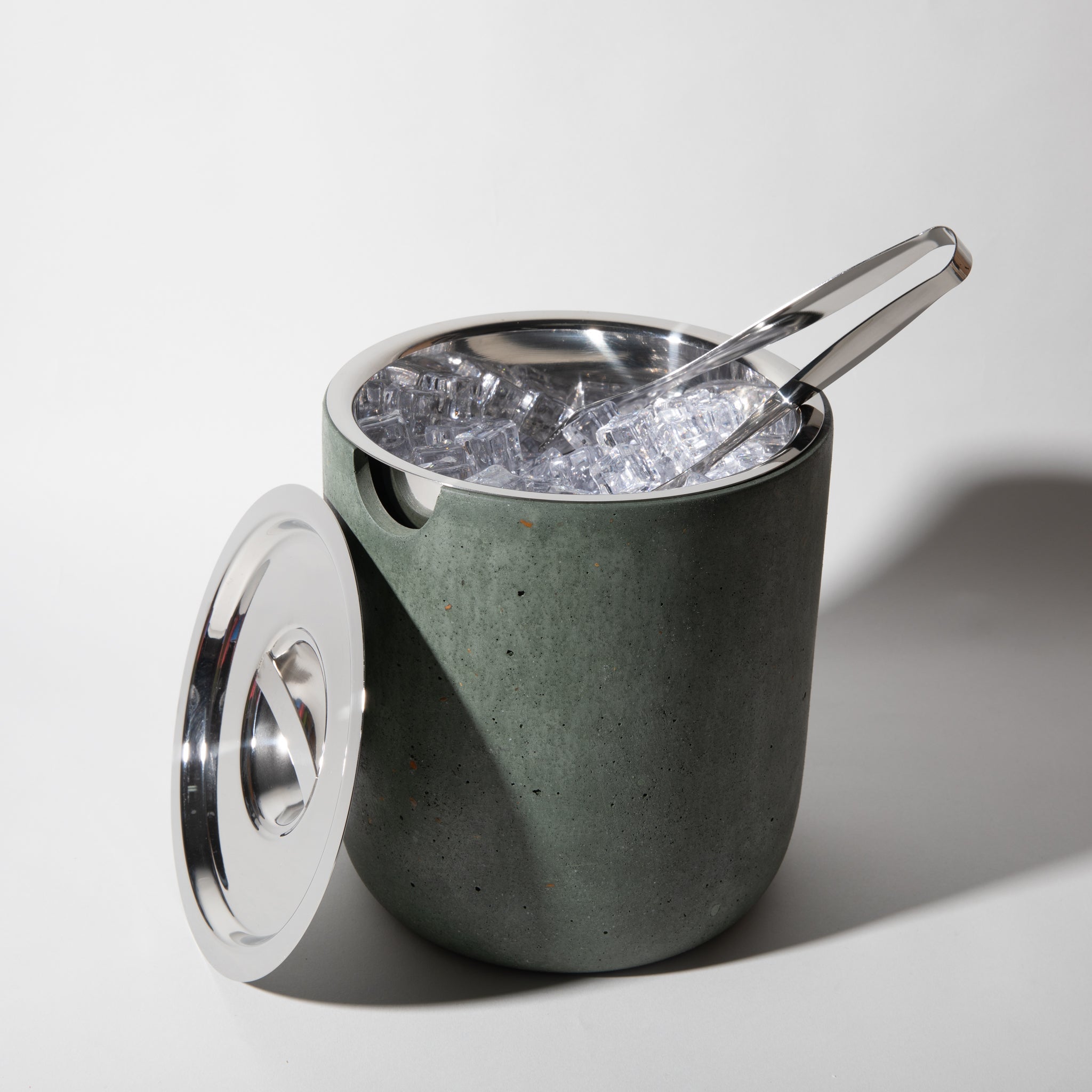 Ice Bucket | Dark Green Terrazzo