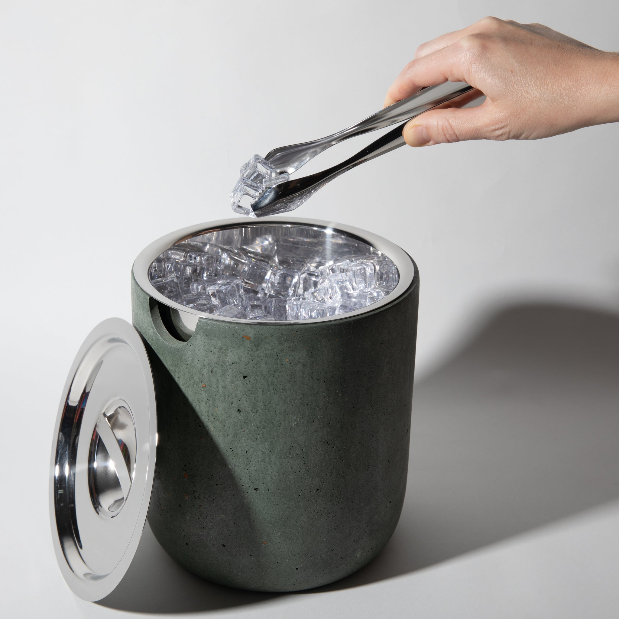 Ice Bucket | Dark Green Terrazzo