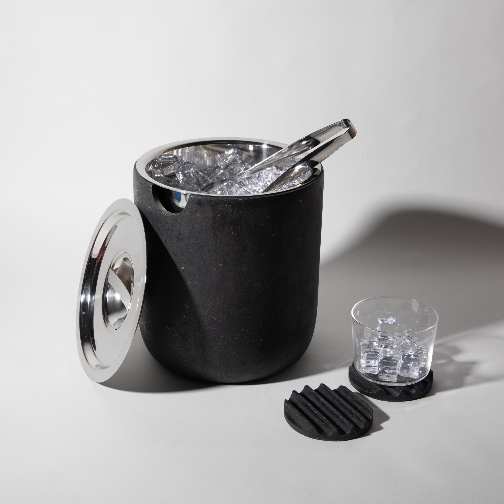 Ice Bucket | Black Terrazzo