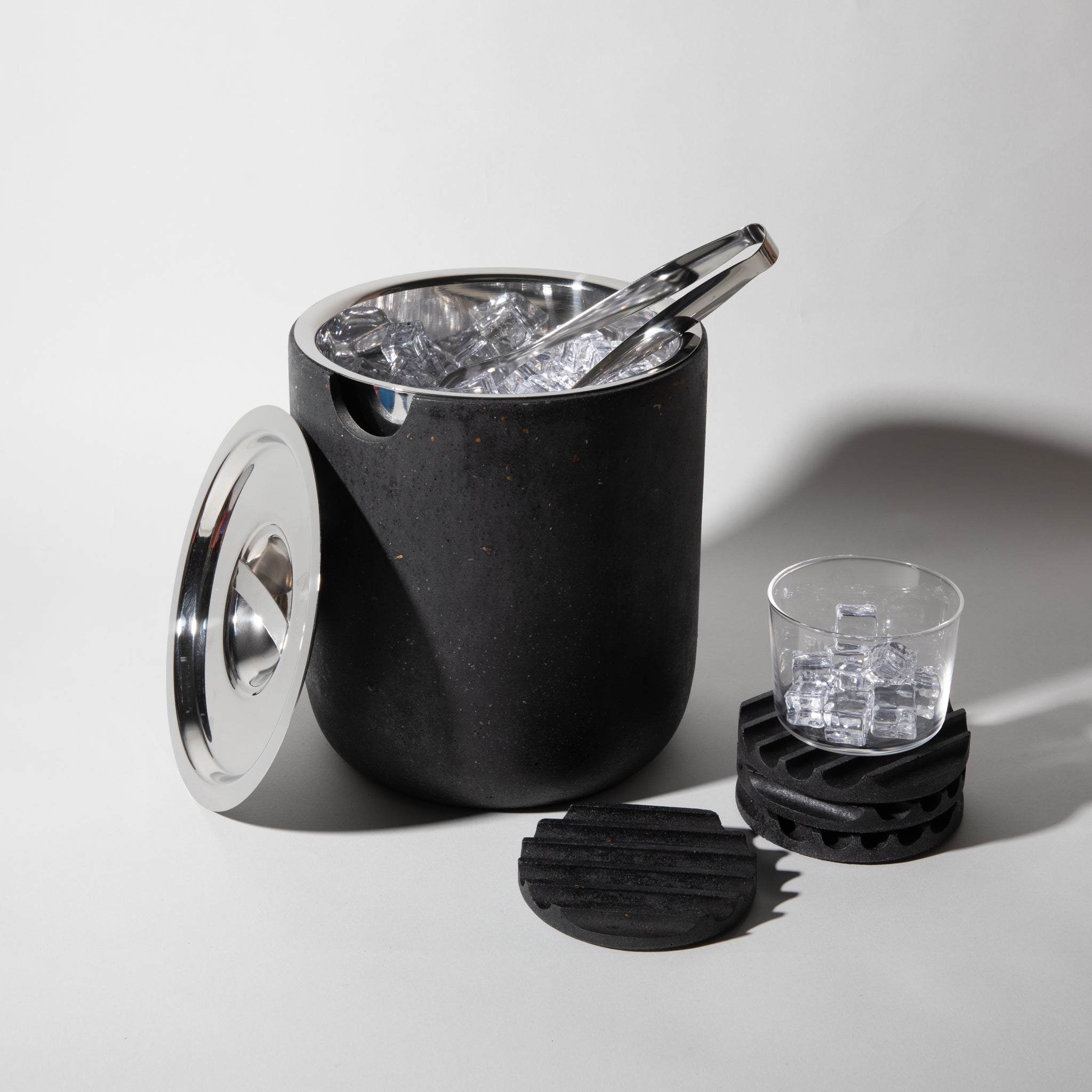 Ice Bucket | Black Terrazzo